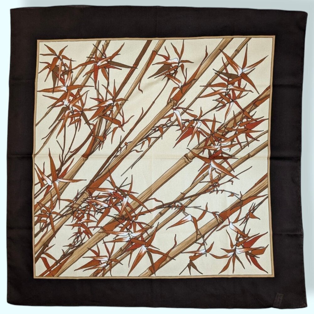 Vintage Polyester Bamboo Shoot Scarf